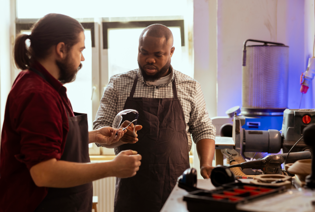 Person looking stressed on phone